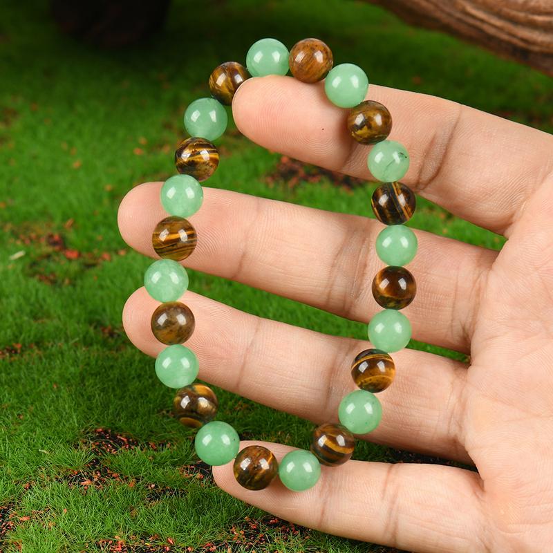 β¨ Blue Beaded Friendship Bracelet πΏ Protection & Encouragement Gift π Colorblock Crystal Design