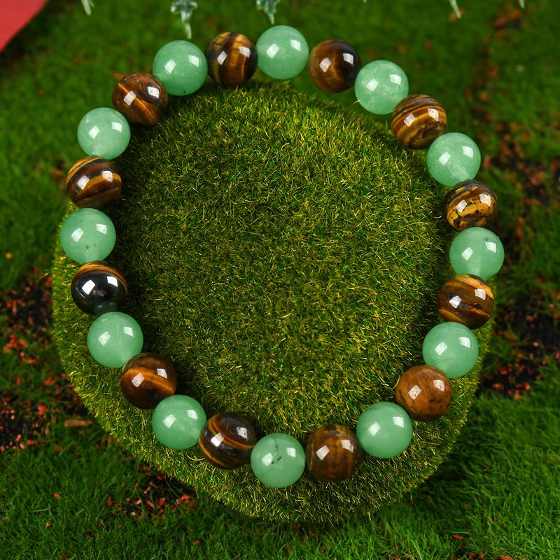 β¨ Blue Beaded Friendship Bracelet πΏ Protection & Encouragement Gift π Colorblock Crystal Design