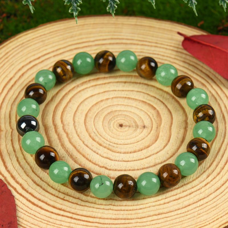 β¨ Blue Beaded Friendship Bracelet πΏ Protection & Encouragement Gift π Colorblock Crystal Design