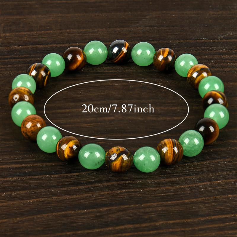 β¨ Blue Beaded Friendship Bracelet πΏ Protection & Encouragement Gift π Colorblock Crystal Design