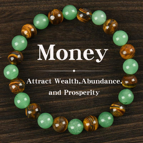 β¨ Blue Beaded Friendship Bracelet πΏ Protection & Encouragement Gift π Colorblock Crystal Design