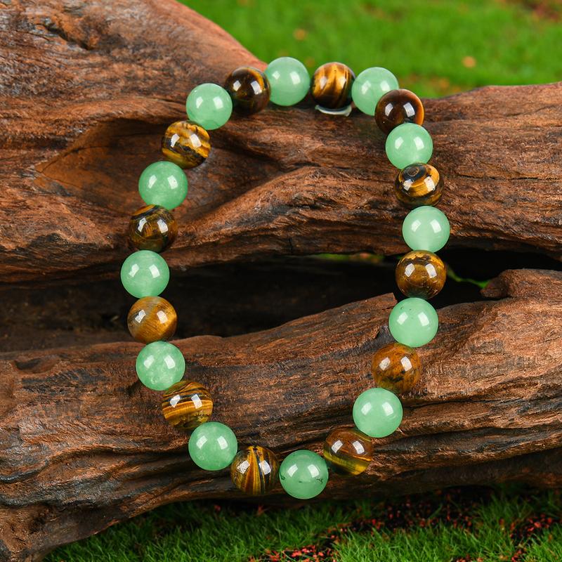 β¨ Blue Beaded Friendship Bracelet πΏ Protection & Encouragement Gift π Colorblock Crystal Design