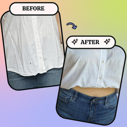 🌈Juxek: Lightweight Band for Effortless Fashion Hacks! 🛍️ Tuck, Crop, Shorten