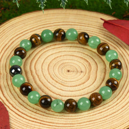 ✨ Blue Beaded Friendship Bracelet 🌿 Protection & Encouragement Gift 💎 Colorblock Crystal Design