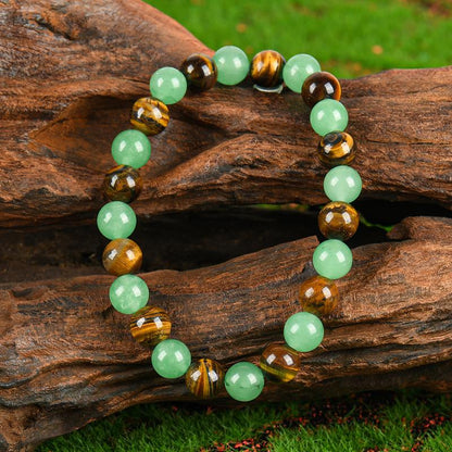 ✨ Blue Beaded Friendship Bracelet 🌿 Protection & Encouragement Gift 💎 Colorblock Crystal Design